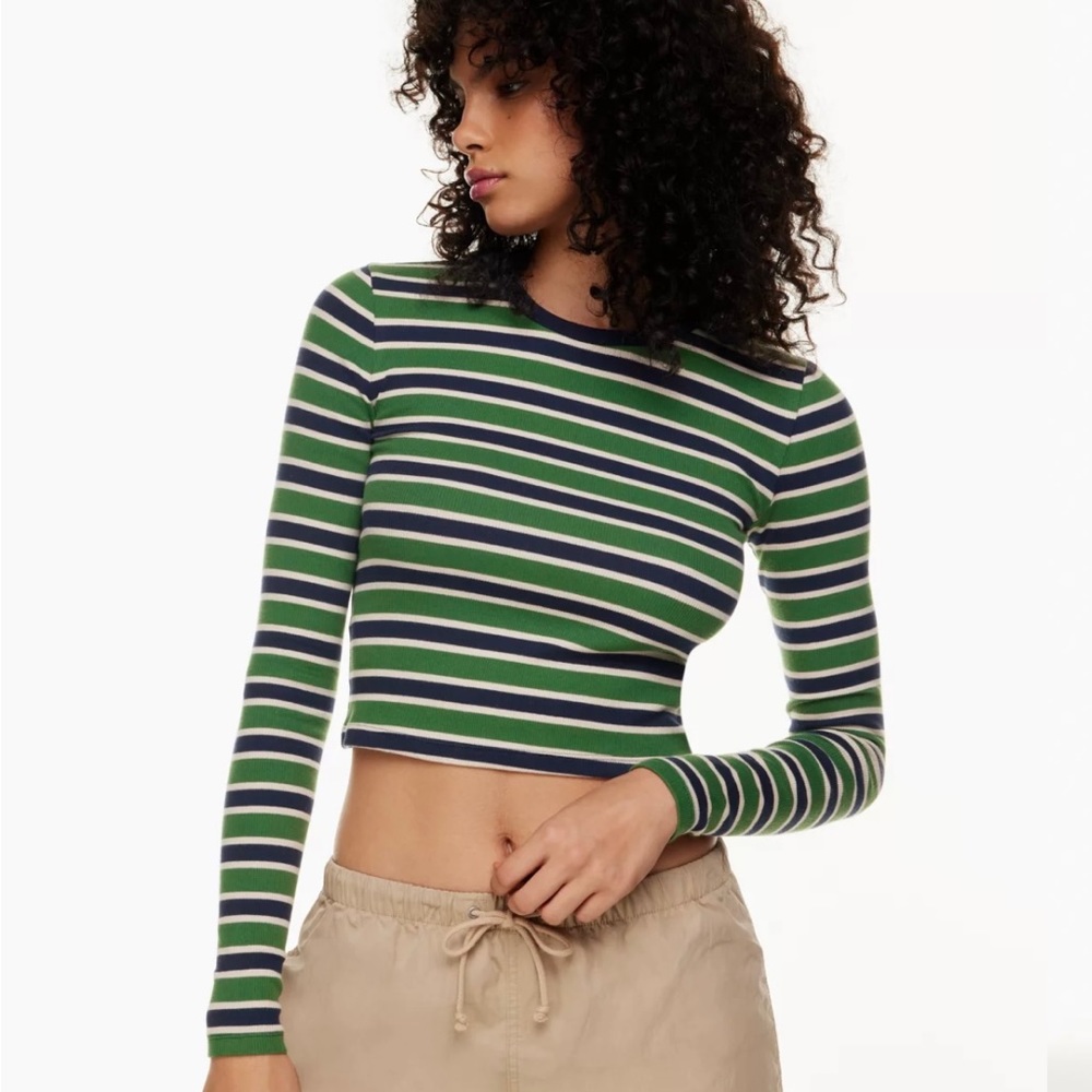 Aritzia Tna Ribbed Cropped Longsleeve BNWT